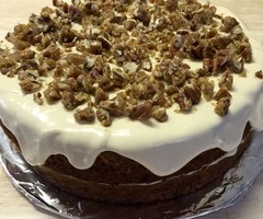 Candied Maple Pecan Carrot Cake